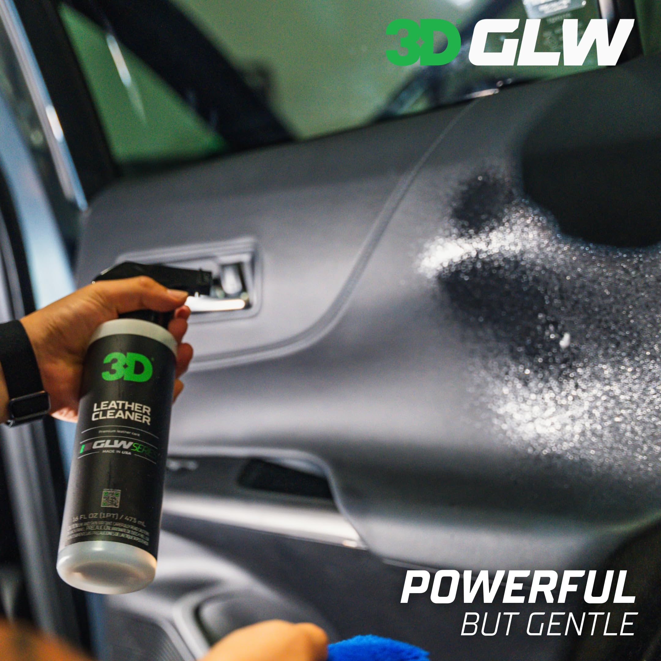 3D Leather Cleaner for Car, GLW Series | Ultimate Deep Cleaning | Removes Dirt, Grease, Body Oils | DIY Car Detailing | Versatile Cleaner for All Leather Goods | 64 oz - Image 5