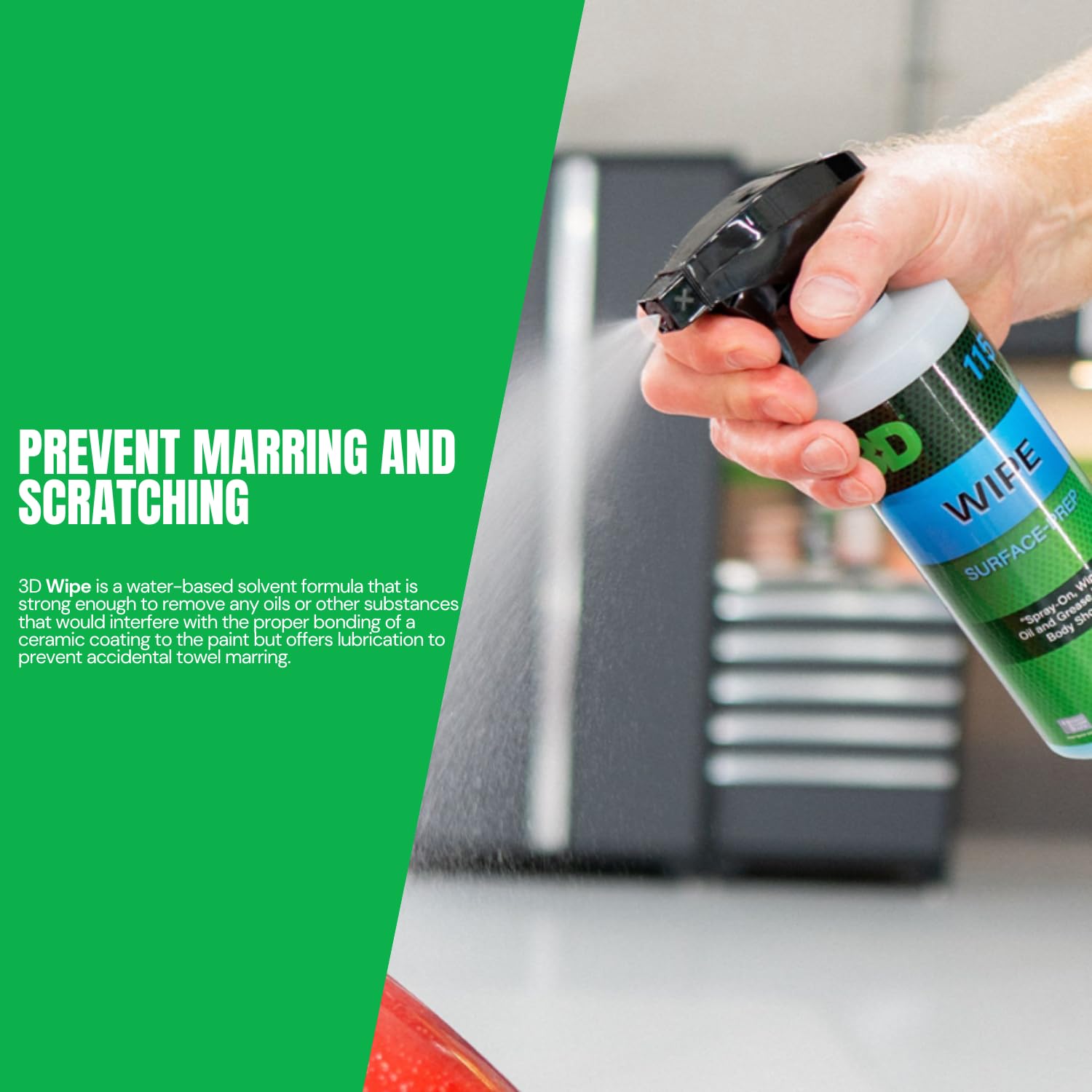 3D Wipe Ceramic Coating Surface Prep - Removes Excess Oils & Lubricants from Paint & Glass Prior to Ceramic Coating Application 16oz. - Image 6